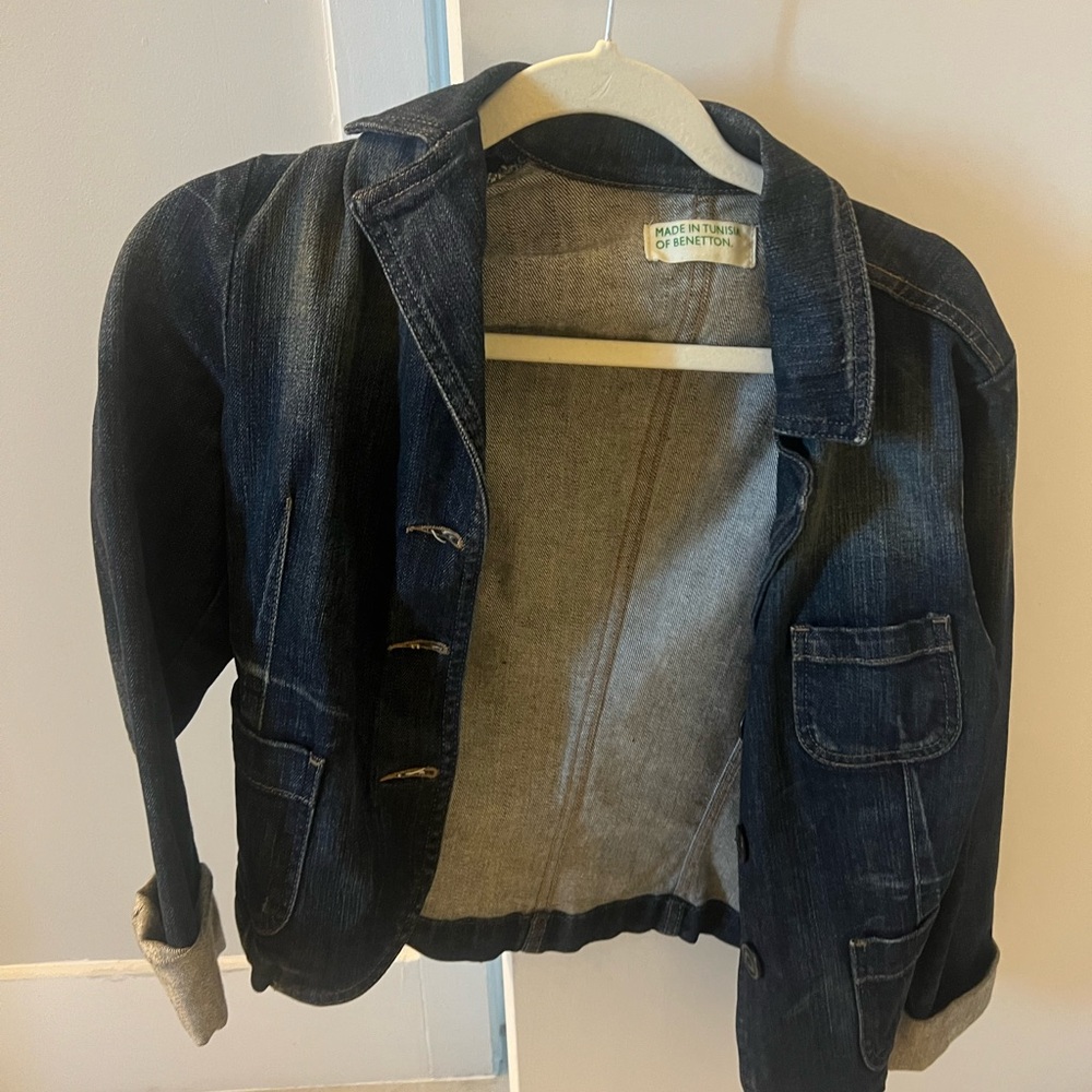 United Colors of Benetton Dark blue denim jacket